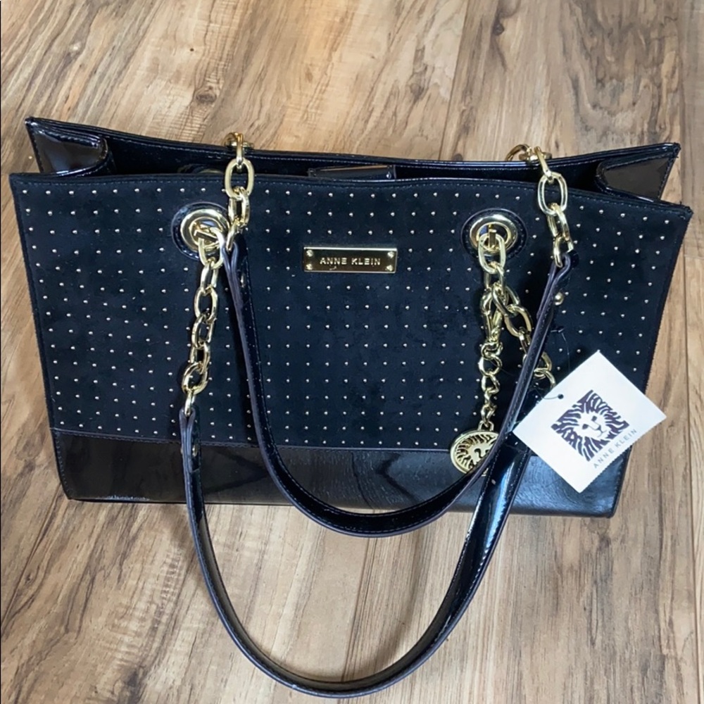 Anne Klein, Black, Coast Is Clear Shoulder Bag